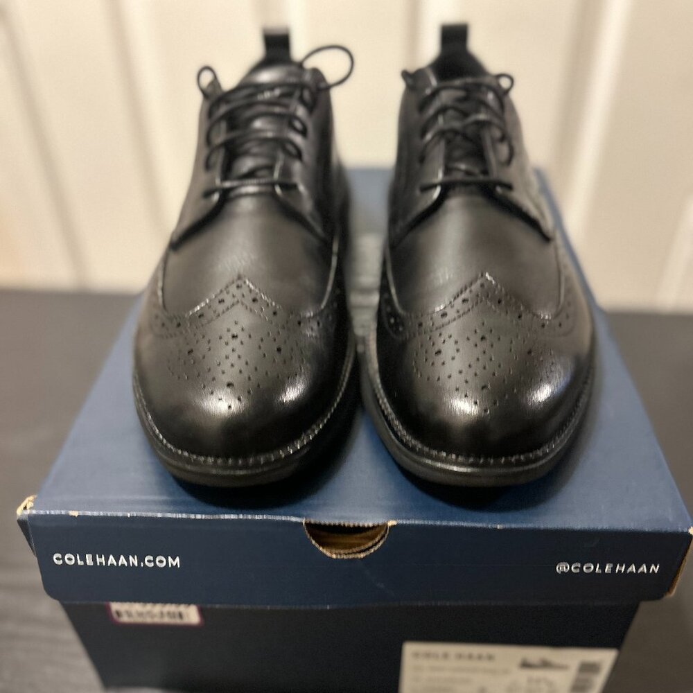 Cole Haan Mens Grand Hurrion Wingtip Oxfords, 11.5 New